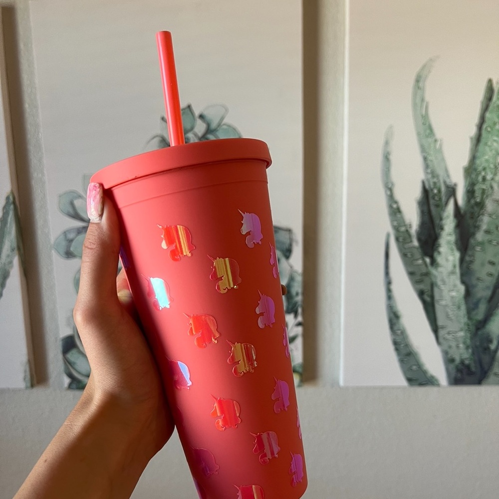 Unicorn 22oz insulated tumbler